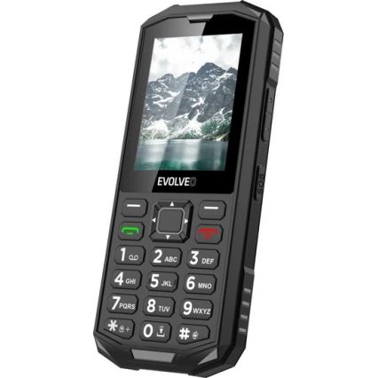 Evolveo - StrongPhone X5, waterdichte Dual-SIM-telefoon, zwart/grijs
