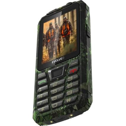 Evolveo - StrongPhone Z6 téléphone étanche Double SIM en camouflage de chasse