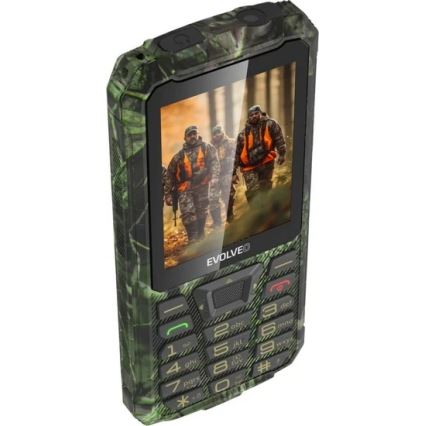 Evolveo - StrongPhone Z6 téléphone étanche Double SIM en camouflage de chasse