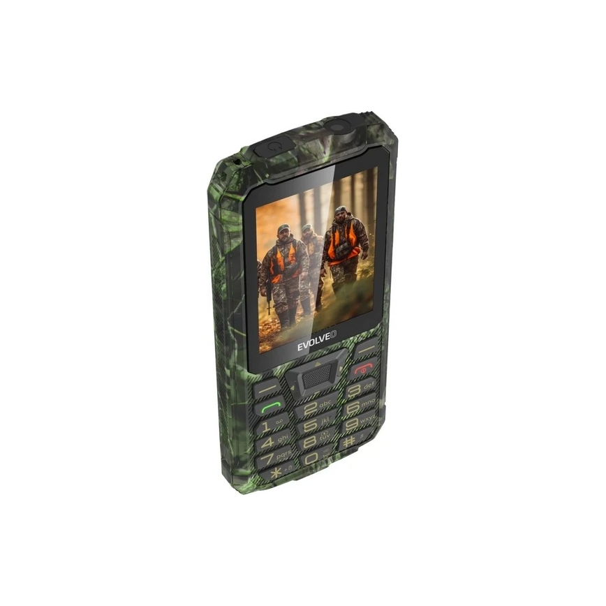 Evolveo - StrongPhone Z6 téléphone étanche Double SIM en camouflage de chasse