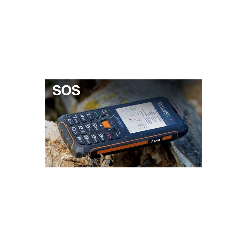 Evolveo - StrongPhone Z6 téléphone étanche Dual SIM noir/orange