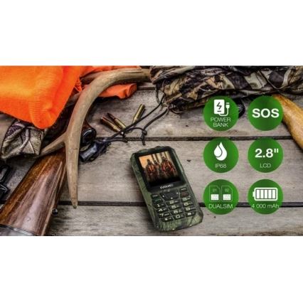 Evolveo - StrongPhone Z6 waterdichte Dual-SIM-telefoon jachtcamouflage
