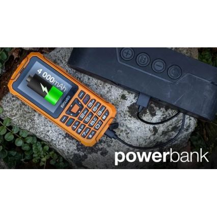 Evolveo - StrongPhone Z6, waterdichte Dual SIM-telefoon, oranje