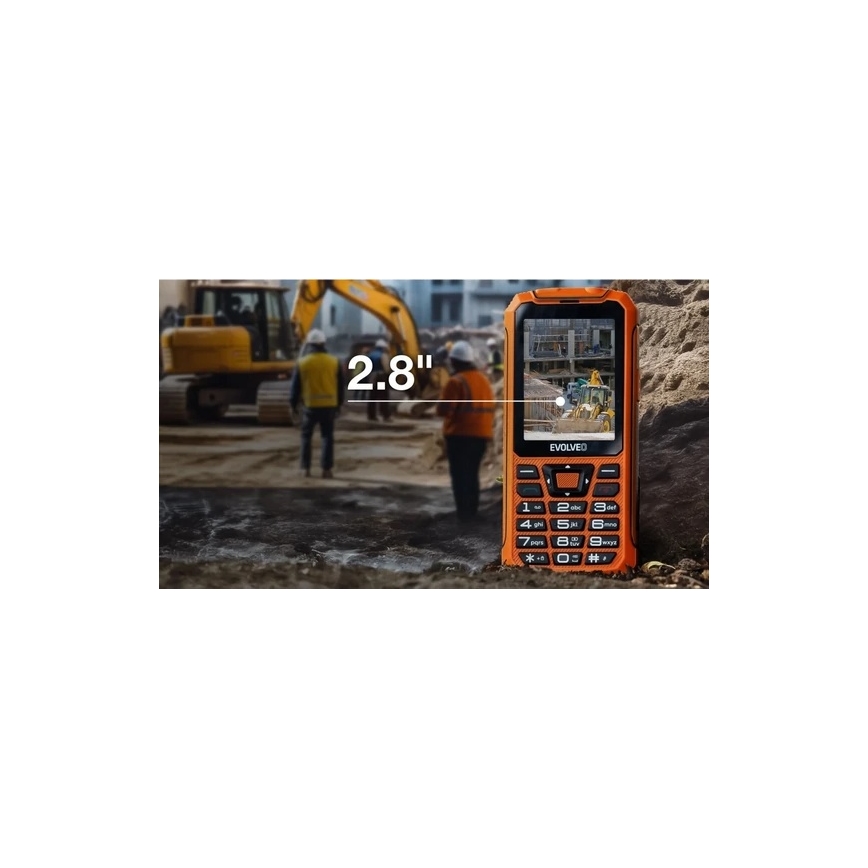 Evolveo - StrongPhone Z6, waterdichte Dual SIM-telefoon, oranje