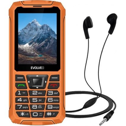 Evolveo - StrongPhone Z6, waterdichte Dual SIM-telefoon, oranje