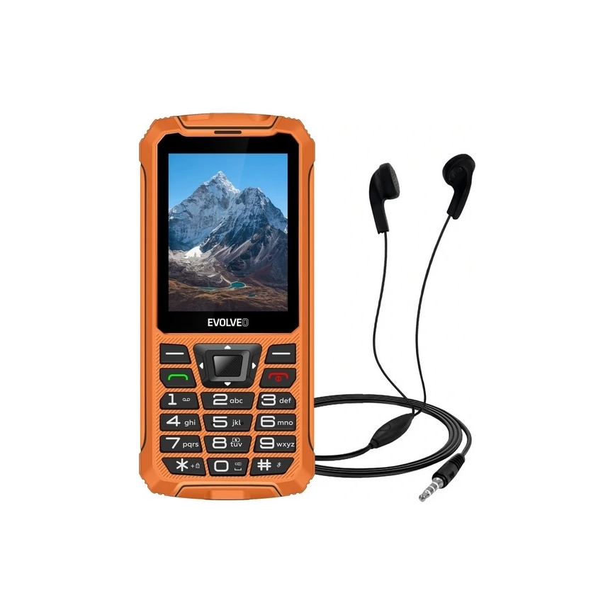 Evolveo - StrongPhone Z6, waterdichte Dual SIM-telefoon, oranje