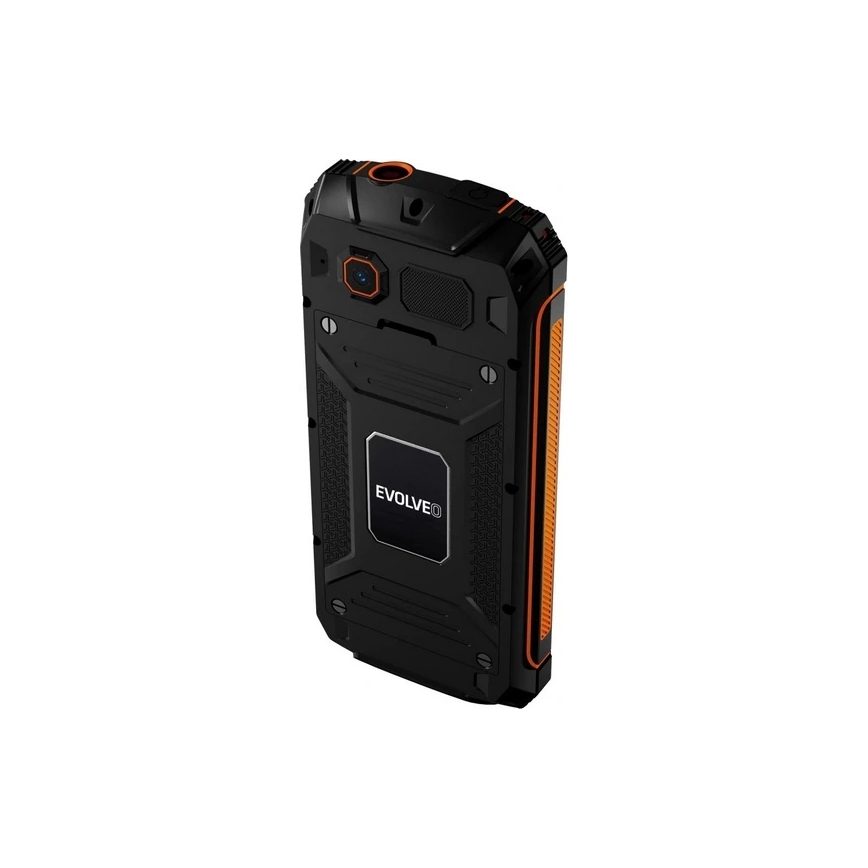 Evolveo - StrongPhone Z6, waterdichte Dual SIM-telefoon zwart/oranje