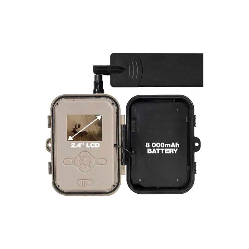 Evolveo - StrongVision Dual PRO 4G wildcamera met automatische 4G-verzending, 16 GB