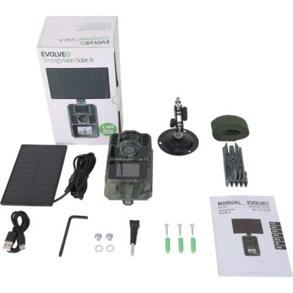 Evolveo - StrongVision Solar A, wildcamera met zonnepaneel