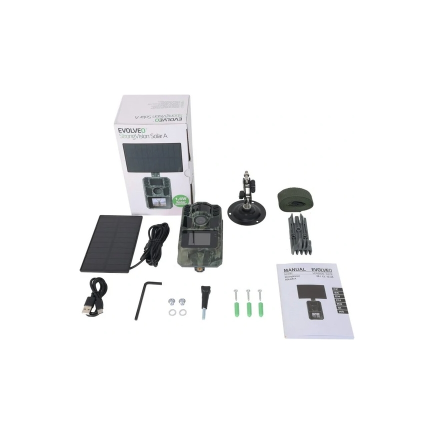 Evolveo - StrongVision Solar A, wildcamera met zonnepaneel