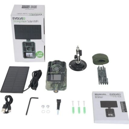 Evolveo - StrongVision Solar Wi‑Fi wildcamera met Wi‑Fi en zonnepaneel