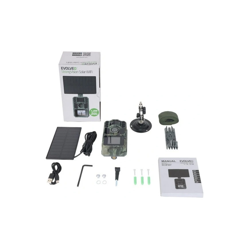 Evolveo - StrongVision Solar Wi‑Fi wildcamera met Wi‑Fi en zonnepaneel