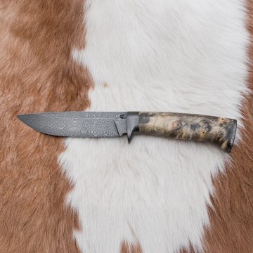 Exclusief Damascus-mes 13 cm kastanjeboom