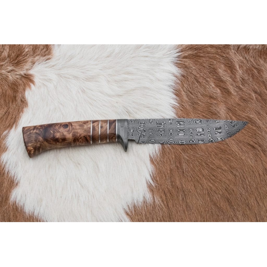 Exclusief Damascus-mes 14,4 cm kastanjeboom/mammoet tand
