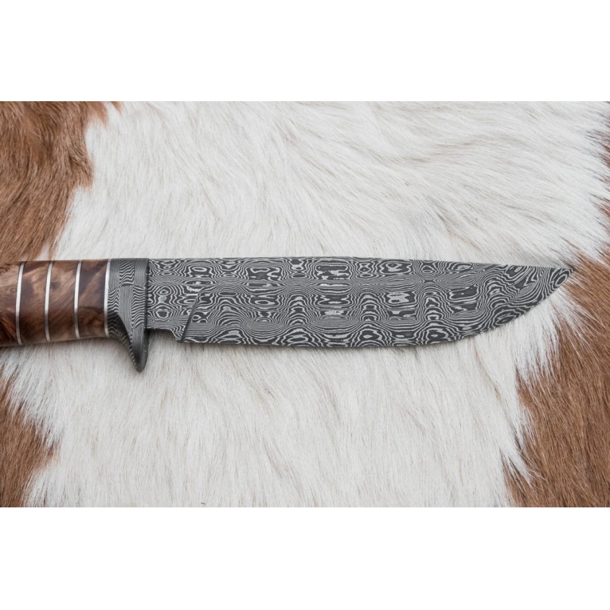Exclusief Damascus-mes 14,4 cm kastanjeboom/mammoet tand