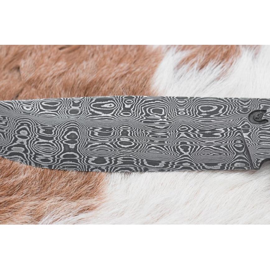 Exclusief Damascus-mes 14,4 cm kastanjeboom/mammoet tand