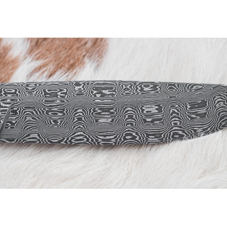 Exclusief Damascus-mes 14,4 cm kastanjeboom/mammoet tand