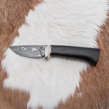 Exclusief Damascus-mes 8,6 cm eiken/kameel bot
