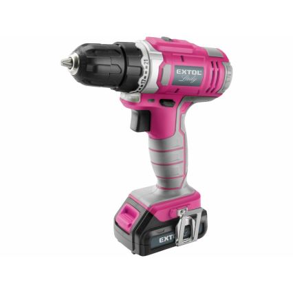 Extol - Accuboormachine 1300 mAh 12V roze