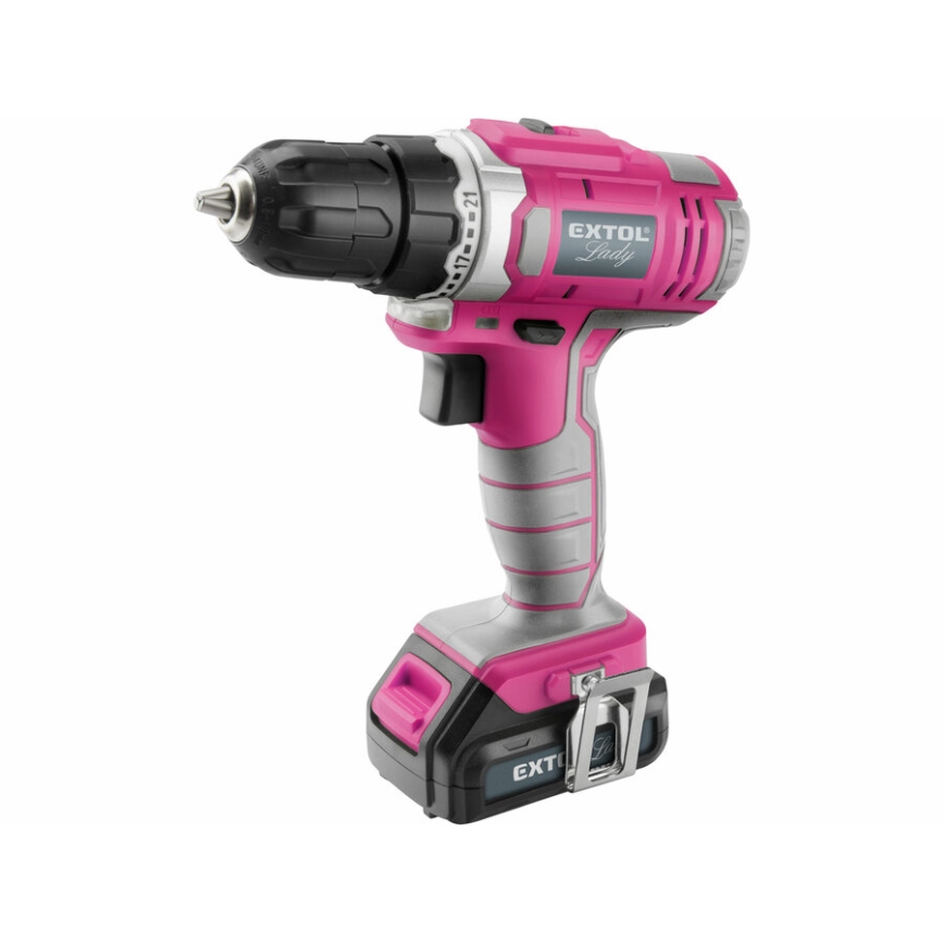 Extol - Accuboormachine 1300 mAh 12V roze