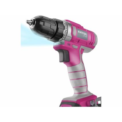 Extol - Accuboormachine 1300 mAh 12V roze