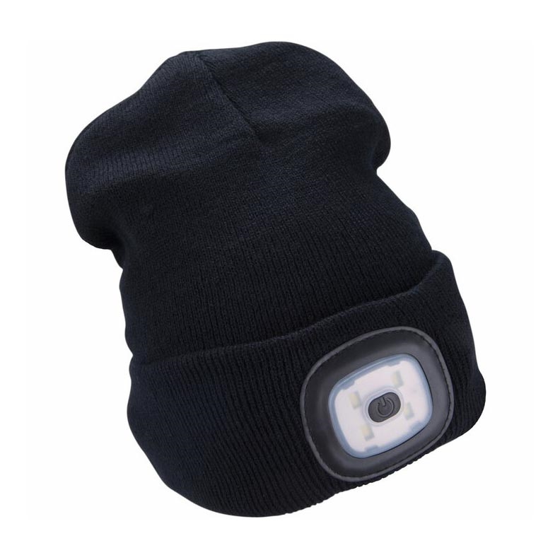 Extol - Bonnet avec lampe frontale et chargeur USB 300 mAh noir taille UNI