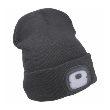 Extol - Chapeau avec lampe frontale et chargeur USB 250 mAh noir taille UNI