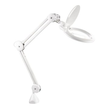 Extol - dimbare LED-bureaulamp met loep LED/10W/230V wit