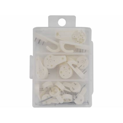 Extol - Kit de crochets universels en plastique 16 pcs