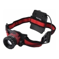 Extol - Lampe frontale LED/10W/2400 mAh/3,7V noire/rouge