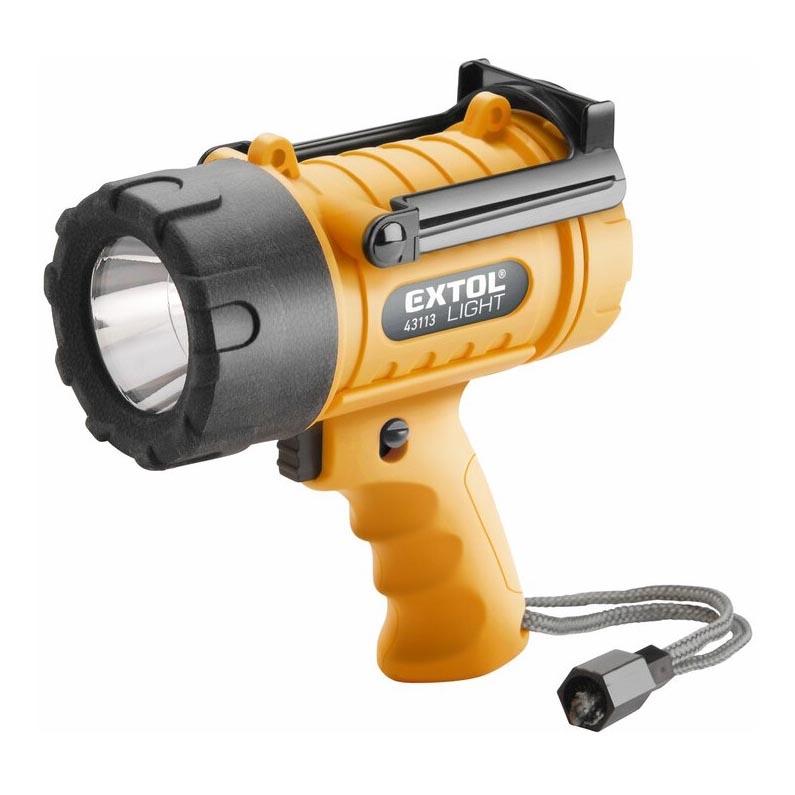 Extol - Lampe torche LED/5W/4xAA IP67 jaune/noire