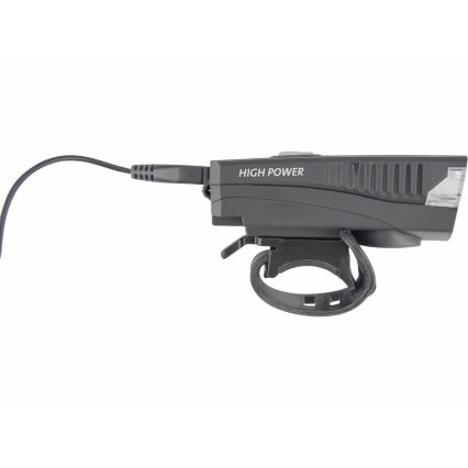 Extol - Lampe torche rechargeable avec un klaxon de vélo LED/5W/1200 mAh/3,7V IPX4