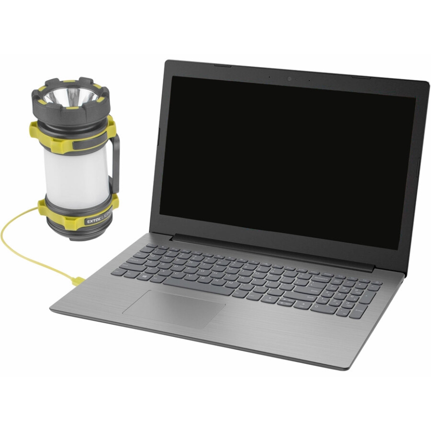 Extol - LED dimbare zaklamp met powerbank LED/2600 mAh/3,7V IPX4