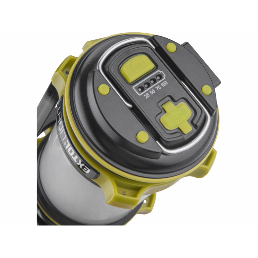 Extol - LED dimbare zaklamp met powerbank LED/2600 mAh/3,7V IPX4