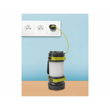 Extol - LED dimbare zaklamp met powerbank LED/2600 mAh/3,7V IPX4