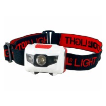 Extol - LED Hoofdlamp LED/1W/3xAAA zwart/rood