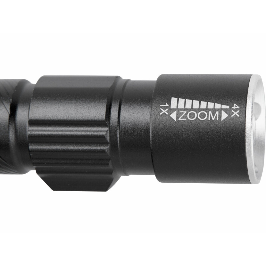 Extol - LED Oplaadbare Zaklamp LED/3W/450 mAh/3,7V zwart