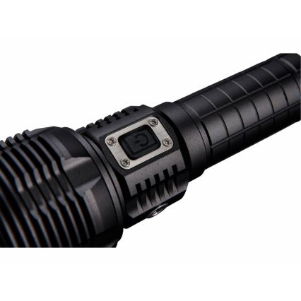 Extol - Dimbare oplaadbare LED-zaklamp met powerbank LED/60W/10000 mAh 8000 lm IPX4 zwart