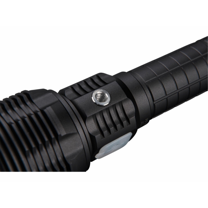 Extol - Dimbare oplaadbare LED-zaklamp met powerbank LED/60W/10000 mAh 8000 lm IPX4 zwart