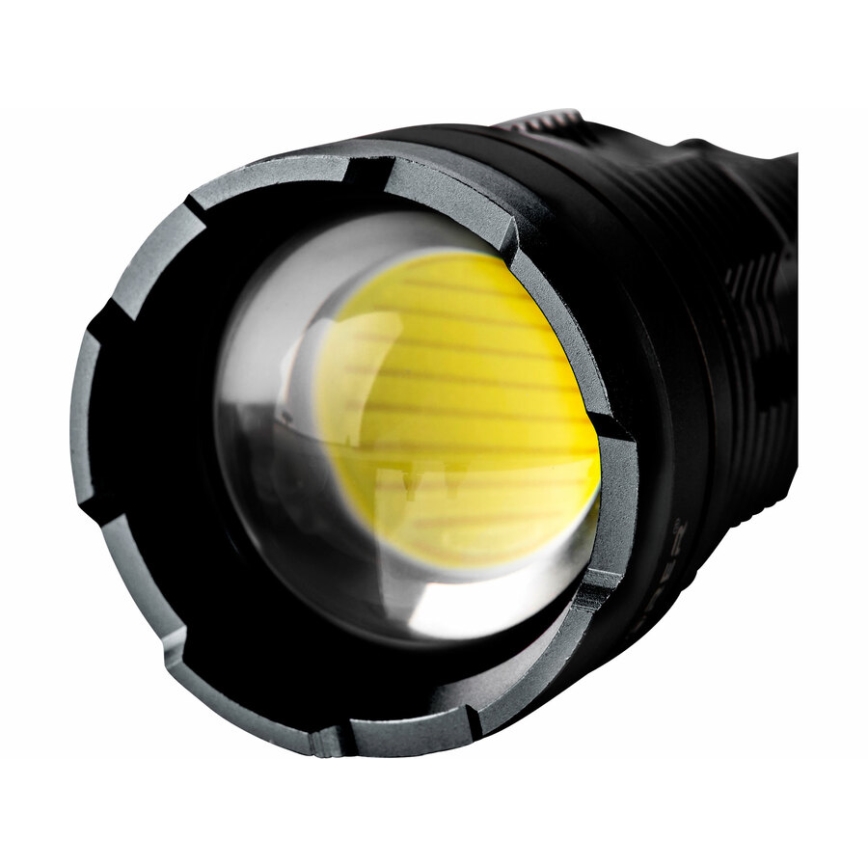 Extol - Dimbare oplaadbare LED-zaklamp met powerbank LED/60W/10000 mAh 8000 lm IPX4 zwart