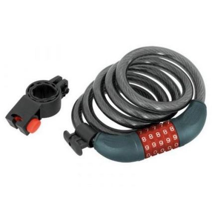 Extol Premium - Antivol pour vélo à câble 12x1200 mm avec code à 5 chiffres