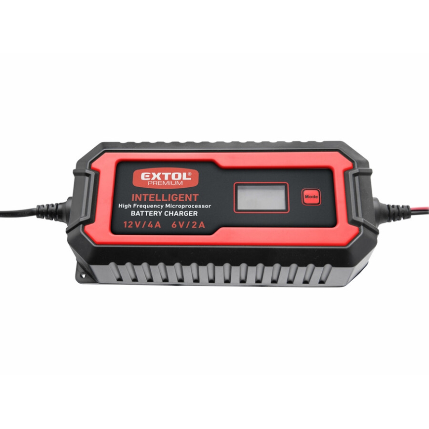 Extol Premium - Chargeur de batterie de voiture 9 étapes 6/12V 4A IP65