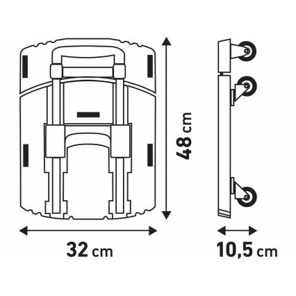 Extol Premium - Chariot pliant