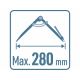 Extol Premium - Compas de dessin/à pointe 0-280 mm