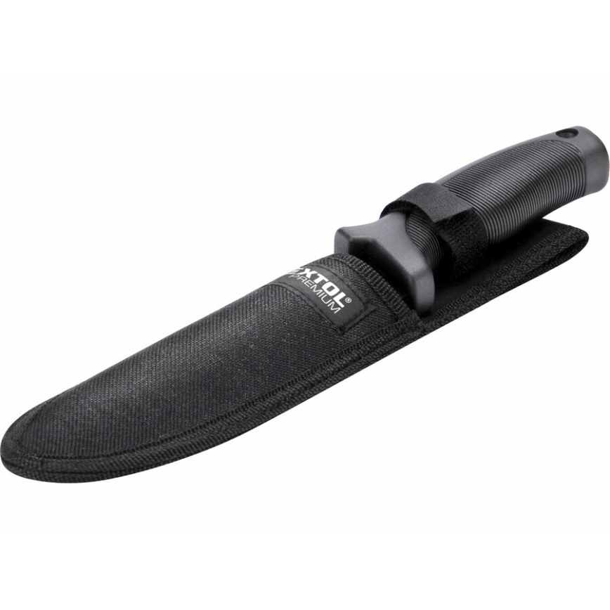 Extol Premium - Couteau de chasse noir/acier inoxydable 15 cm