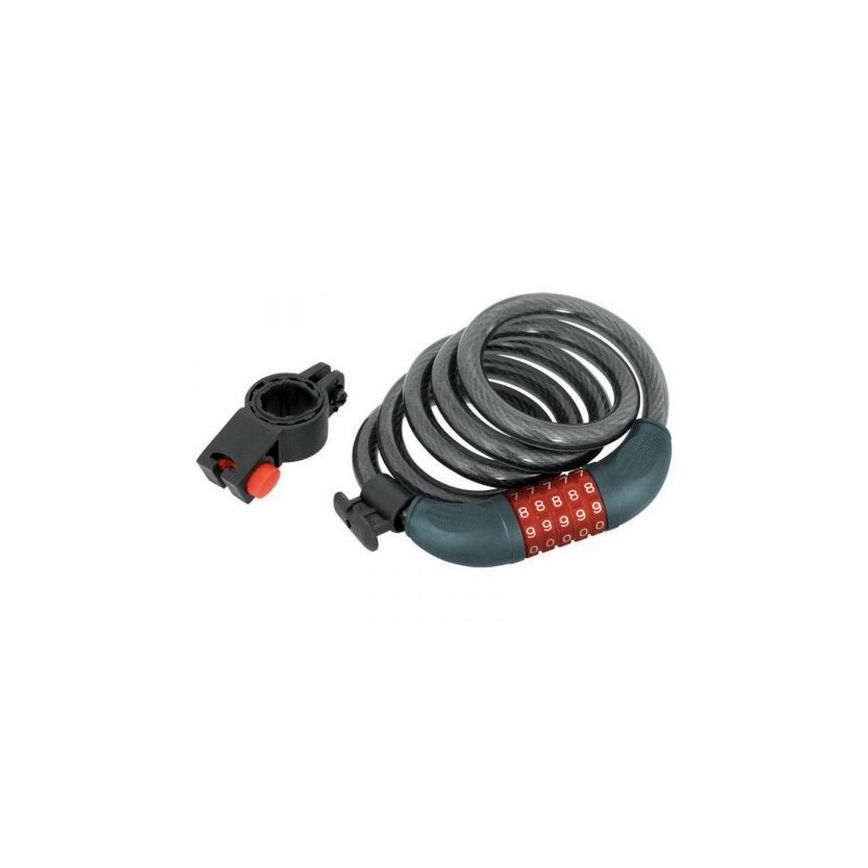 Extol Premium - Fietsslot met Koord 12x1200 mm en viercijferige code