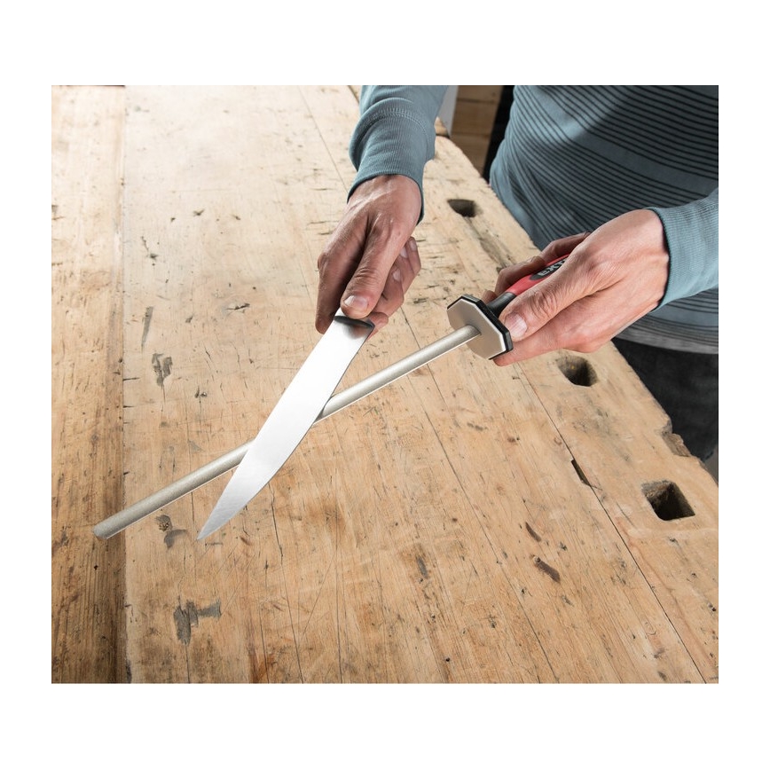 Extol Premium - Fusil à aiguiser avec surcouche de poussière de diamant 26 cm P400