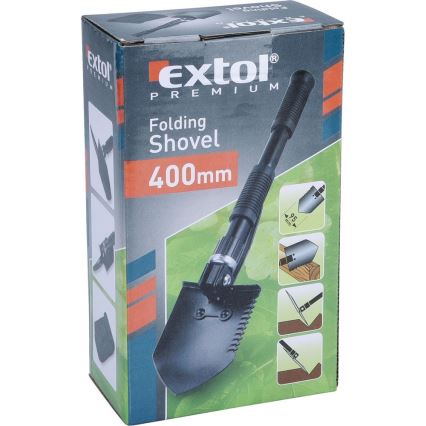 Extol Premium - Inklapbare kleine schop met schoffel 40 cm