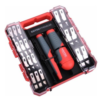 Extol Premium - Lot de couteaux à sculpter avec pincettes 21 pcs