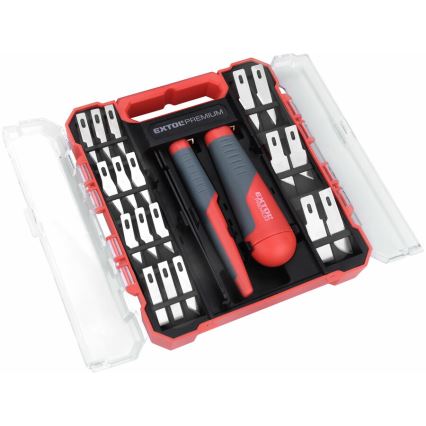 Extol Premium - Lot de couteaux à sculpter avec pincettes 21 pcs